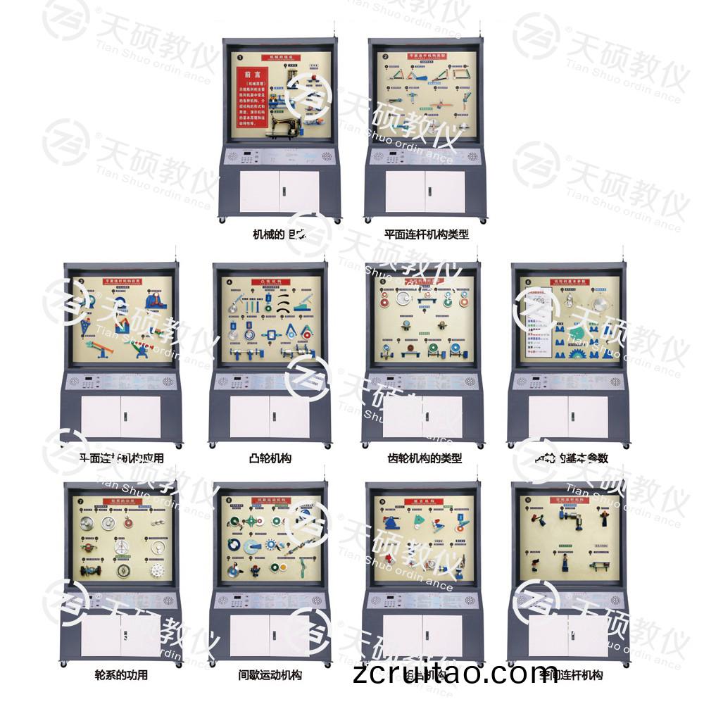 TSSMT-1型(xing) 機(ji)械(xie)原(yuan)理陳列櫃(gui)（10箇分(fen)櫃(gui)，帶智(zhi)能語(yu)音(yin)講(jiang)解(jie)）